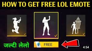 unlock LOL emote Free Fire