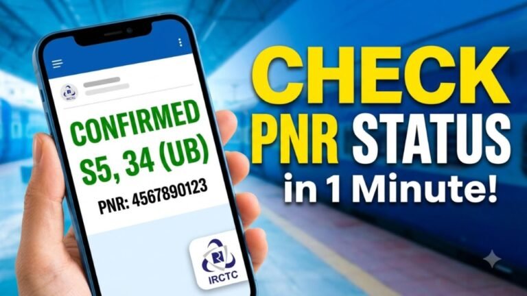 PNR Status Check Online: How to Check Your Train Ticket Status check pnr status